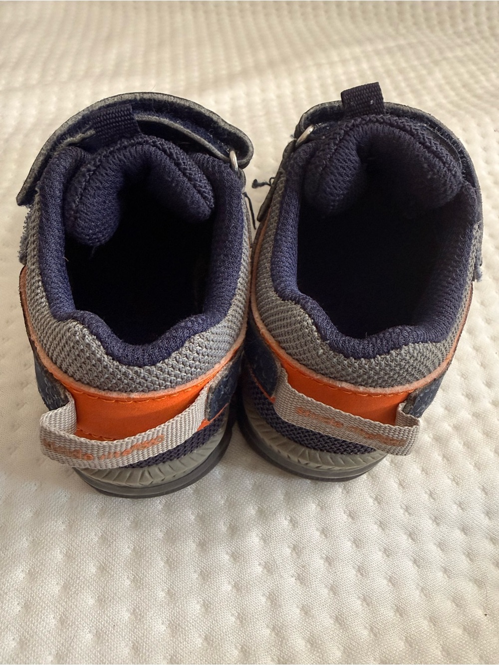 Stride Rite Navy Blue and Orange Sneakers - Picture 2 of 11